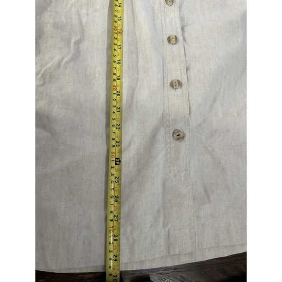 Liz Claiborne Sport Button Linen Blend Skirt Waist Size 8 - Picture 10 of 10
